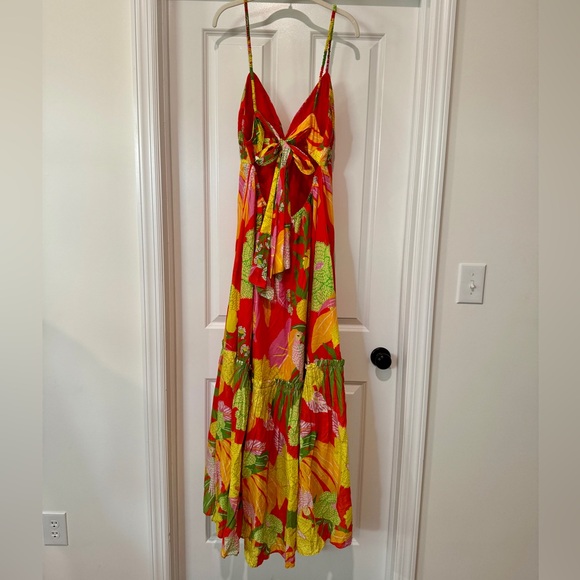 Brand New W/O Tag
FARM Rio Floral Maxi Dress 
Size- XL
Color-Yellow/Orange/Green - Picture 4 of 9